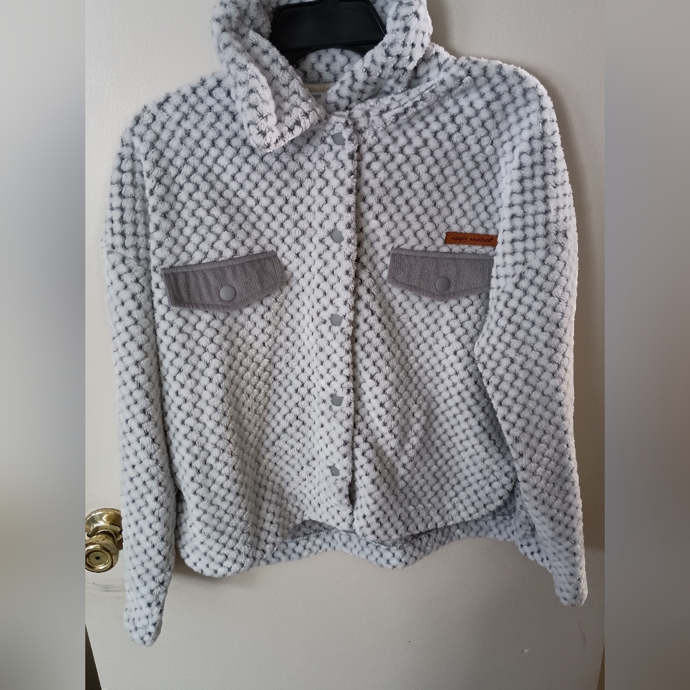 Simply Southern Gray Textured Knit Jacket